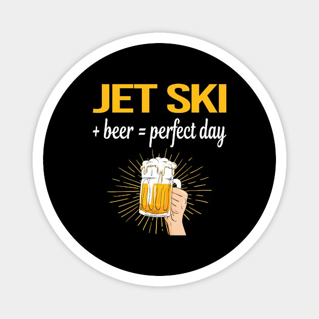 Beer Perfect Day Jet Ski Magnet by relativeshrimp